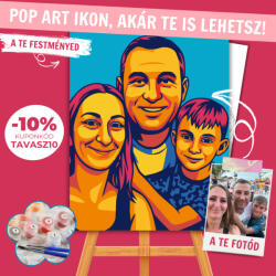 Számfestő Portré - Andy Warhol Stílusban (Klasszikus Szitanyomat stílus) - 50×60 cm (Keretre feszítve) (andywarhol00124-50X60-KF)