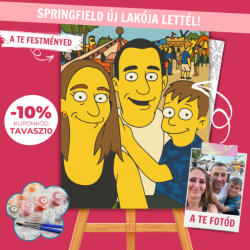 Számfestő Portré - Sárga Karakteres Stílusban (karikatúra ihlette) - 80×100 cm (Keretre feszítve)