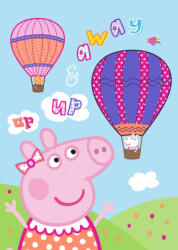  Peppa malac Hot Air Balloon polár takaró 100x140cm (BRM007000) - csucsajandek