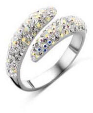  Victoria Ezüst színű fehér köves gyűrű (VBNRZ09354) - csucsajandek