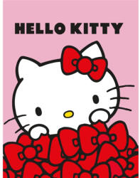  Hello Kitty Bows flanel polár takaró 130x160cm (AYM079654) - csucsajandek