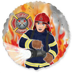 Tűzoltó Fireman fólia lufi 46 cm (WP) (MLG303131) - csucsajandek