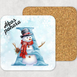 csucsajandek Poháralátét - hóember (CSW951601)