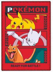  Pokémon Battle polár takaró 100x140 cm (AYM117968) - csucsajandek