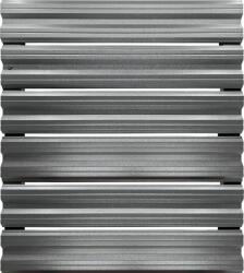 Top Profil Sistem Sipca Metalica Orizontala Pentru Gard Finisaj Mat Gri Grafit Dublu | Ral 7024 80 cm (22293)