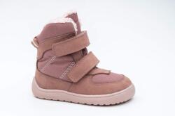 Protetika cizme barefoot de iarnă pentru fete LORA OLD PINK | încălțăminte de iarnă cu închidere Velcro și membrană PRO-tex | ghete roz cu talpă flexibilă - 30
