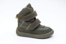 Protetika ghete barefoot de iarnă pentru băieți LENO KHAKI | încălțăminte de iarnă cu bandă Velcro și membrană PRO-tex | ghete verzi flexibile până la gleznă - 25