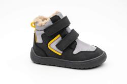 Protetika ghete barefoot de iarnă pentru băieți GERO BLACK | încălțăminte de iarnă cu închidere cu velcro și membrană PRO-tex | ghete negre până la gleznă cu talpă flexibilă - 25