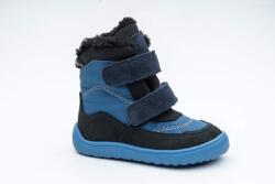 Protetika ghete barefoot de iarnă pentru băieți NUT BLUE | încălțăminte de iarnă cu închidere velcro și membrană PRO-tex | ghete albastre la gleznă cu talpă flexibilă - 27