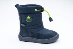Protetika cizme barefoot de iarnă pentru băieți HEIKO NAVY | încălțăminte de iarnă cu membrană PRO-tex | cizme albastre de zăpadă cu talpă flexibilă - 24