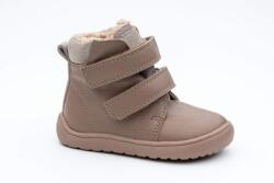Protetika ghete barefoot de iarnă pentru fete BEKA DARK PINK | încălțăminte de iarnă cu închidere Velcro și membrană PRO-tex | ghete mov deschis până la gleznă cu talpă flexibilă - 24