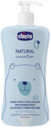 Chicco Natural Sensation gyengéd 2in1 babafürdető & sampon, aloe vera és kamilla kivonattal, könnymentes, 500 ml