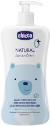 Chicco Natural Sensation gyengéd babafürdető újszülötteknek, aloe vera és kamilla kivonattal, könnymentes, 500 ml