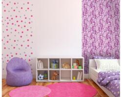 DIMEX ART Tapet vlies de lux violet mozaic de frunze