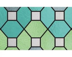 Patifix Folie statică pentru geam ornament verde 34-2880 - lățime 45 cm