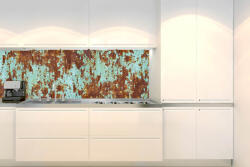 DIMEX ART Fototapet pentru bucătărie - rugină pe metal vechi colorat 180 x 60 cm