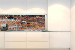 DIMEX ART Fototapet pentru bucătărie - zidet de cărămidă crăpat 180 x 60 cm