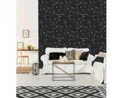 DIMEX ART Tapet vlies de lux puf negru