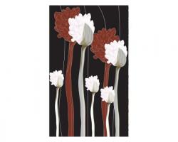 DIMEX ART Fototapetă vlies plante pe fundal negru 150 x 250 cm
