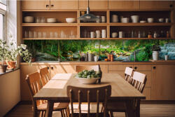 DIMEX ART Fototapet pentru bucătărie - grădină botanică 420 x 60 cm