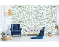 DIMEX ART Tapet vlies de lux flori mici albastre