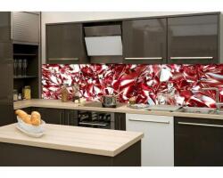 DIMEX ART Fototapet pentru bucătărie - cristal roșu 260 x 60 cm