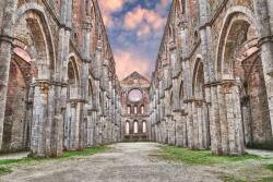 DIMEX ART Fototapetă vlies san galgano siena 375 x 250 cm