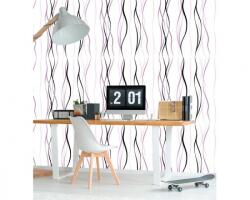 DIMEX ART Tapet vlies de lux linii ondulate violet