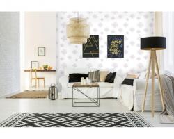 DIMEX ART Tapet vlies de lux flori minimaliste roz