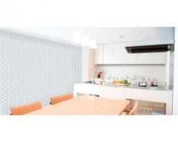 DIMEX ART Tapet vlies de lux origami 3d alb