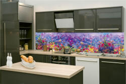 DIMEX ART Fototapet pentru bucătărie - pictură florală colorată 260 x 60 cm