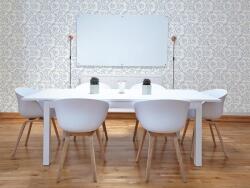 DIMEX ART Tapet vlies de lux ornament albastru-alb