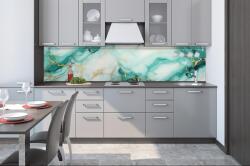 DIMEX ART Fototapet pentru bucătărie - marmură de smarald 260 x 60 cm