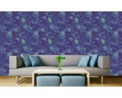 DIMEX ART Tapet vlies de lux vitraliu floral albastru
