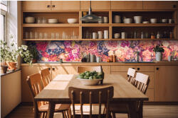 DIMEX ART Fototapet pentru bucătărie - natură statică florală 420 x 60 cm