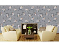 DIMEX ART Tapet vlies de lux motiv floral gri