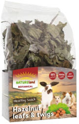 NatureLand Hazelnut Leafs & Twigs | Kiegészítő eledel rágcsálóknak | Mogyorógally és levél - 50 g