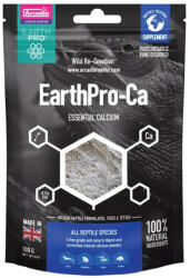 Arcadia | EarthPro CA | Természetes kalciumban gazdag ásványi por rovarevők és növényevő hüllők számára - 100 g