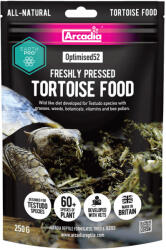 Arcadia | EarthPro Optimised52 Tortoise Food | Teljes értékű, hidegen sajtolt növényi eledel szárazföldi teknősök számára - 250 g
