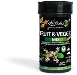 Haquoss | Fruit&Veggie Mix Dried | Szárított gyümölcs és zöldség mix növény-és mindenevő hüllőknek - 250 ml