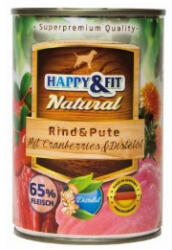 Happy&Fit | Natural Dog Konzerv Senior | Bárány & Marha Zabliszttel & Lenmagolajjal, felnőtt kutyák számára - 800 g - zoonet - 1 690 Ft