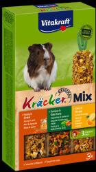 Vitakraft Kracker | Tripla rúd tengerimalacoknak | Citrus-méz-zöldség - 168 g