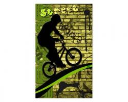 DIMEX ART Fototapetă vlies bicicletă verde 150 x 250 cm