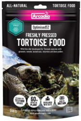 Arcadia | EarthPro Optimised52 Tortoise Food | Teljes értékű, hidegen sajtolt növényi eledel szárazföldi teknősök számára - 500 g
