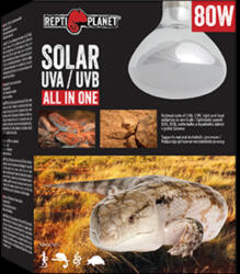 Repti Planet Solar UVA/UVB | UVA/UVB fény- és hősugárzó izzó - 80 W