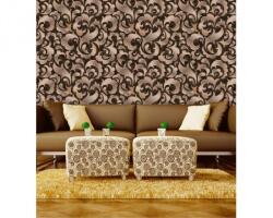 DIMEX ART Tapet vlies de lux ornament retro maro