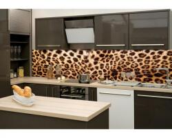 DIMEX ART Fototapet pentru bucătărie - piele de leopard 260 x 60 cm