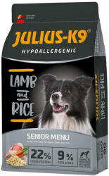 Julius-K9 | Hypoallergenic | Száraztáp | Idős és túlsúlyos kutyáknak | Bárány, rizs - 3 kg