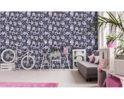 DIMEX ART Tapet vlies de lux hibiscus violet