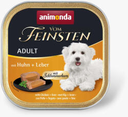 Animonda | Vom Feinsten Adult (csirke+máj) alutálkás - Felnőtt kutyák részére - 150g